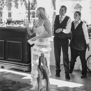 V Chapman Cassia dress in White